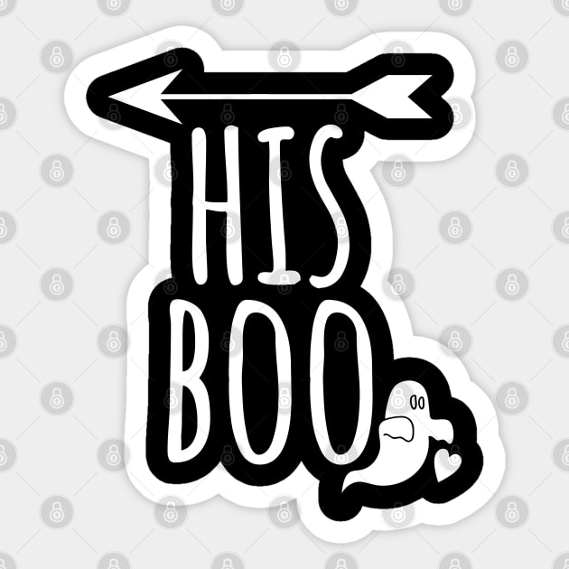 His Boo Sticker by LunaMay